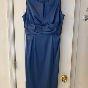Donna Ricco Blue Midi Dress size 4